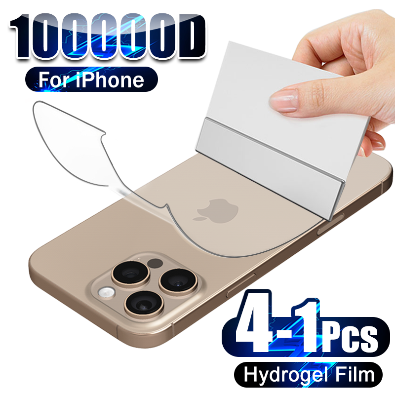 Phone Accessories Online - 4-1Pcs Back Hydrogel Film For iPhone