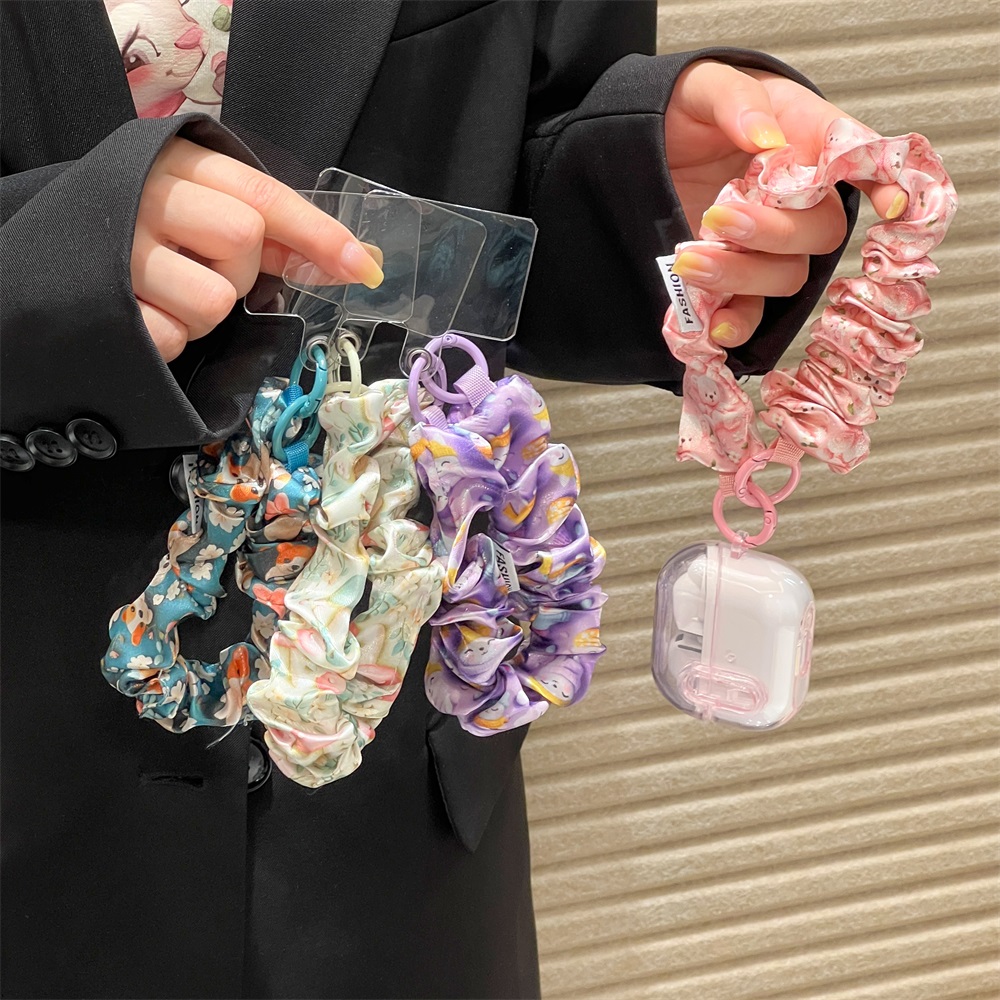 Lanyard Phone Strap - Women Silk Satin Scrunchies Universal Phone