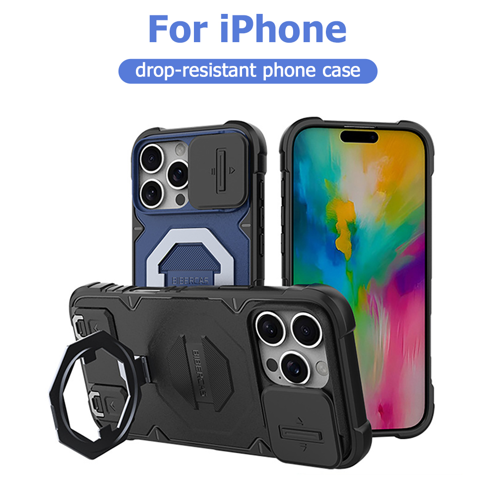 Lanyard Phone Strap - Ring Kickstand Magnetic Phone Case For