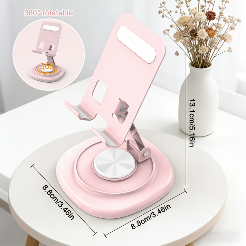 Desk Phone Stand - Macaron Desktop Metal Rotating Phone Stand