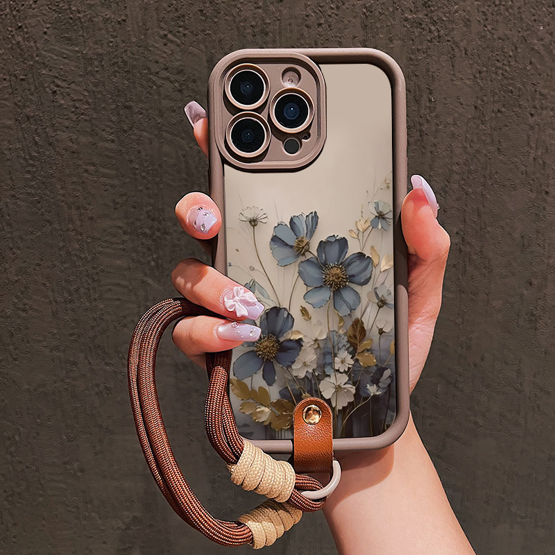 Blue Flower Lanyard Strap Rope - огляд і ціна Lanyard Phone Strap