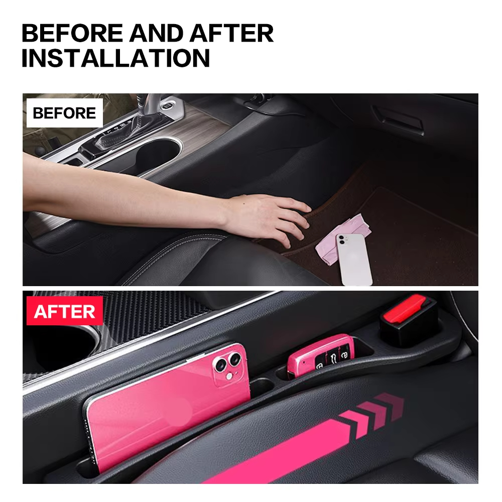2pcs Universal Car Seat Gap Fi - огляд і ціна Phone Accessories Organizer