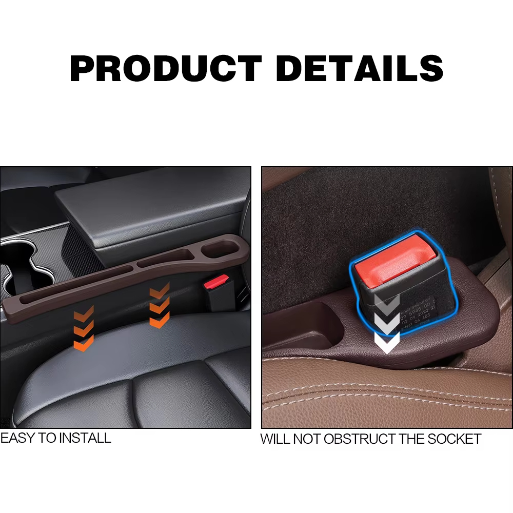 2pcs Universal Car Seat Gap Fi - огляд і ціна Phone Accessories Organizer