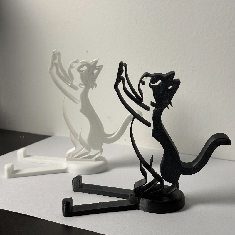 Abstract Hollow Line Cat Phone - огляд і ціна Desk Phone Stand