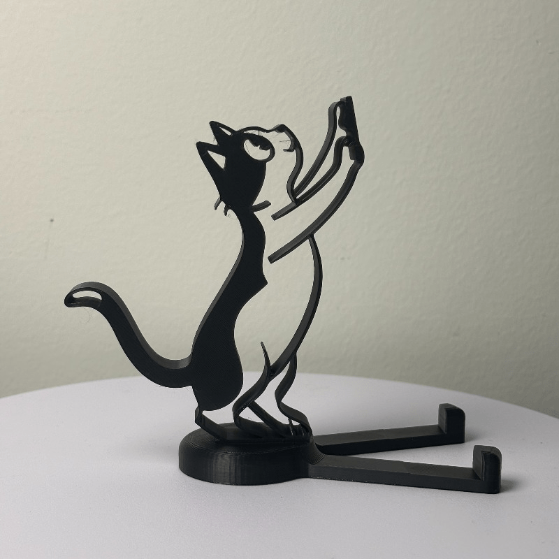 Abstract Hollow Line Cat Phone - огляд і ціна Desk Phone Stand