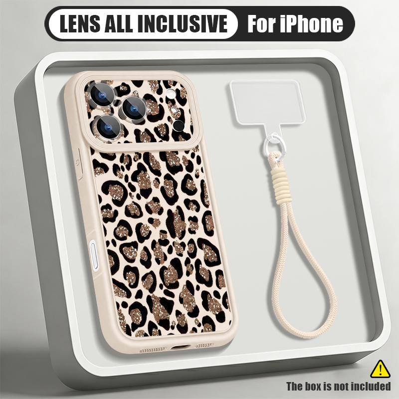 Brown Leopard Printed Lanyard  - огляд і ціна Lanyard Phone Strap