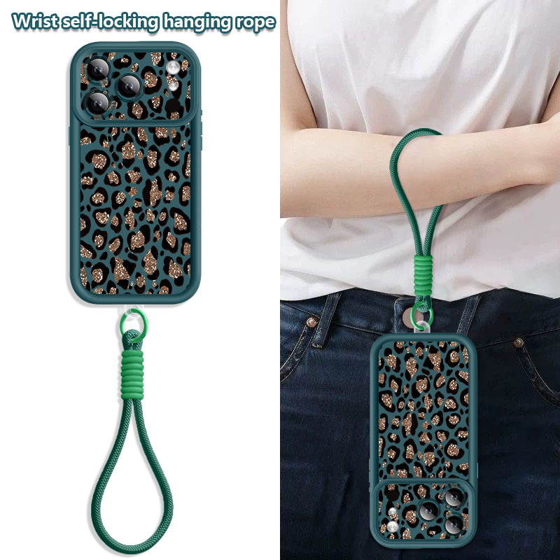 Brown Leopard Printed Lanyard  - огляд і ціна Lanyard Phone Strap