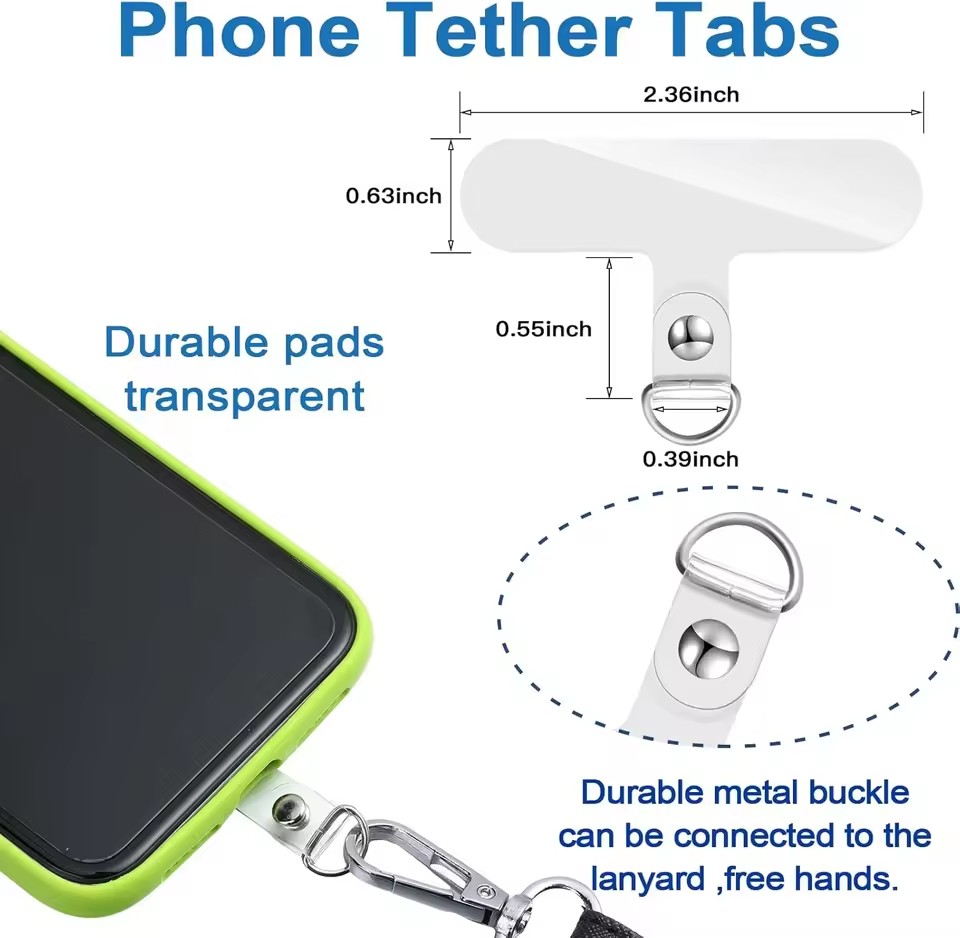 20/1Pcs Transparent Phone Lany - огляд і ціна Lanyard Phone Strap