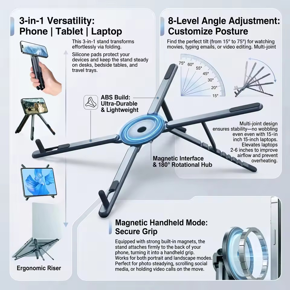 Portable Magnetic Phone Holder - огляд і ціна Desk Phone Stand