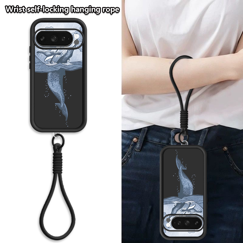 Humpback Whale Print Wrist Str - огляд і ціна Lanyard Phone Strap