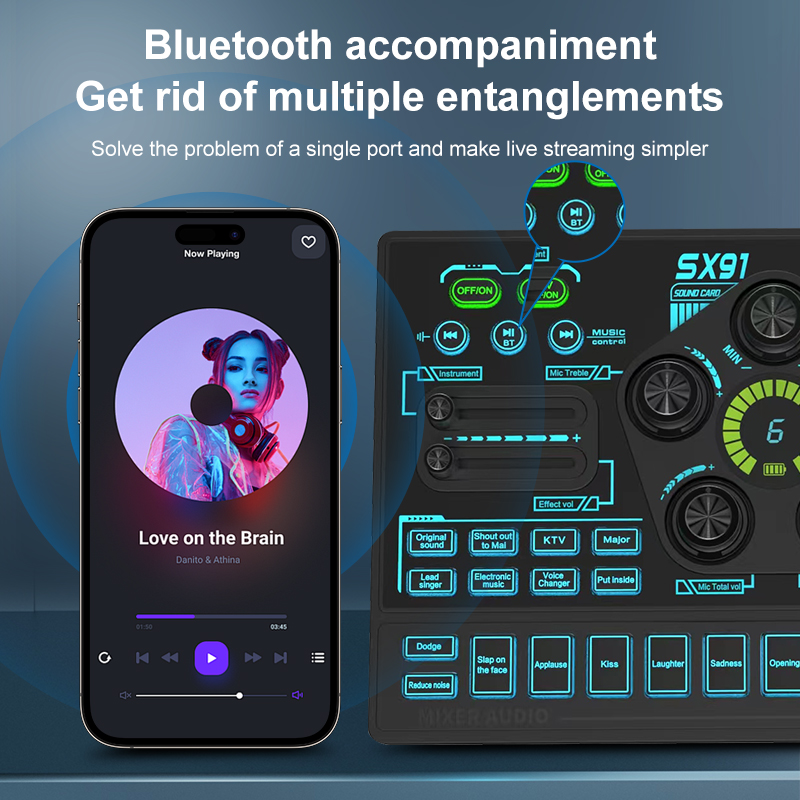 SX91 48V Audio Mixer with Voic - огляд і ціна Gaming Controller Phone