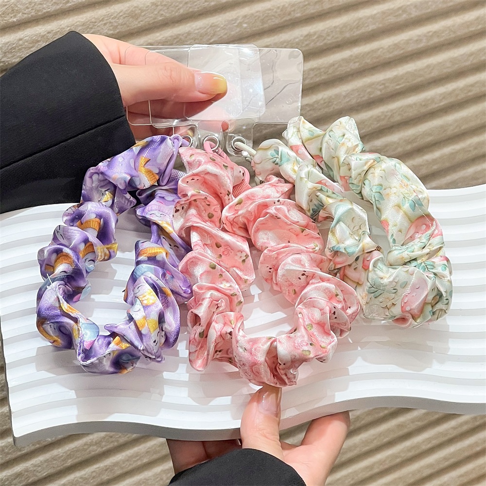 Women Silk Satin Scrunchies Un - огляд і ціна Lanyard Phone Strap