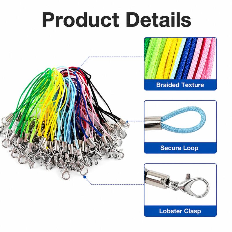 100pcs Lanyard Lariat Cords Lo - огляд і ціна Phone Accessories Hanger