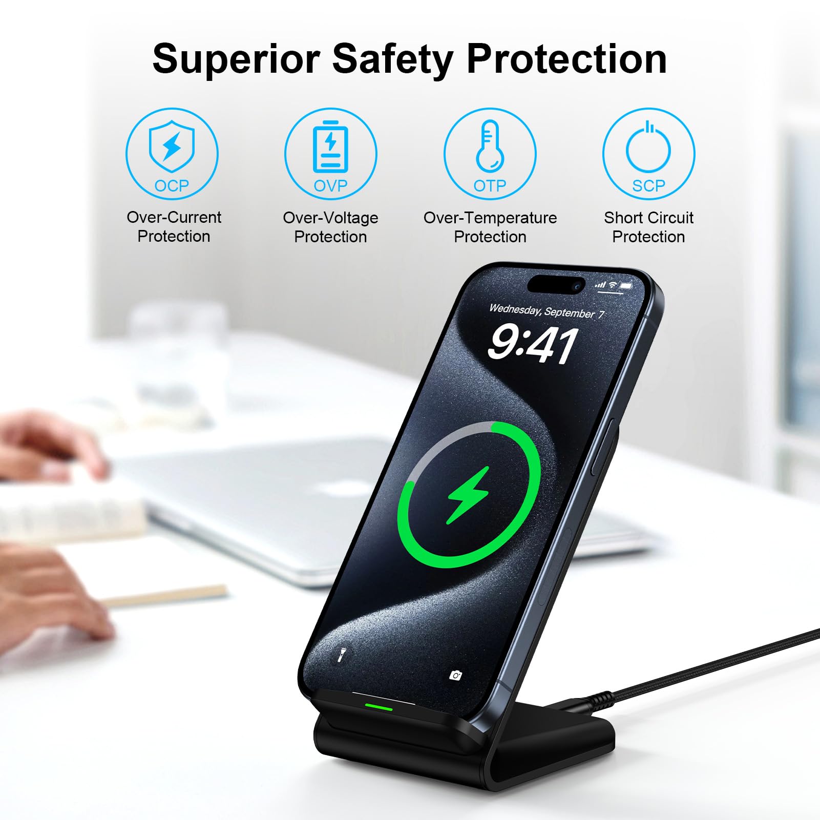 15W Wireless Charger Phone Hol - огляд і ціна Phone Accessories For Android