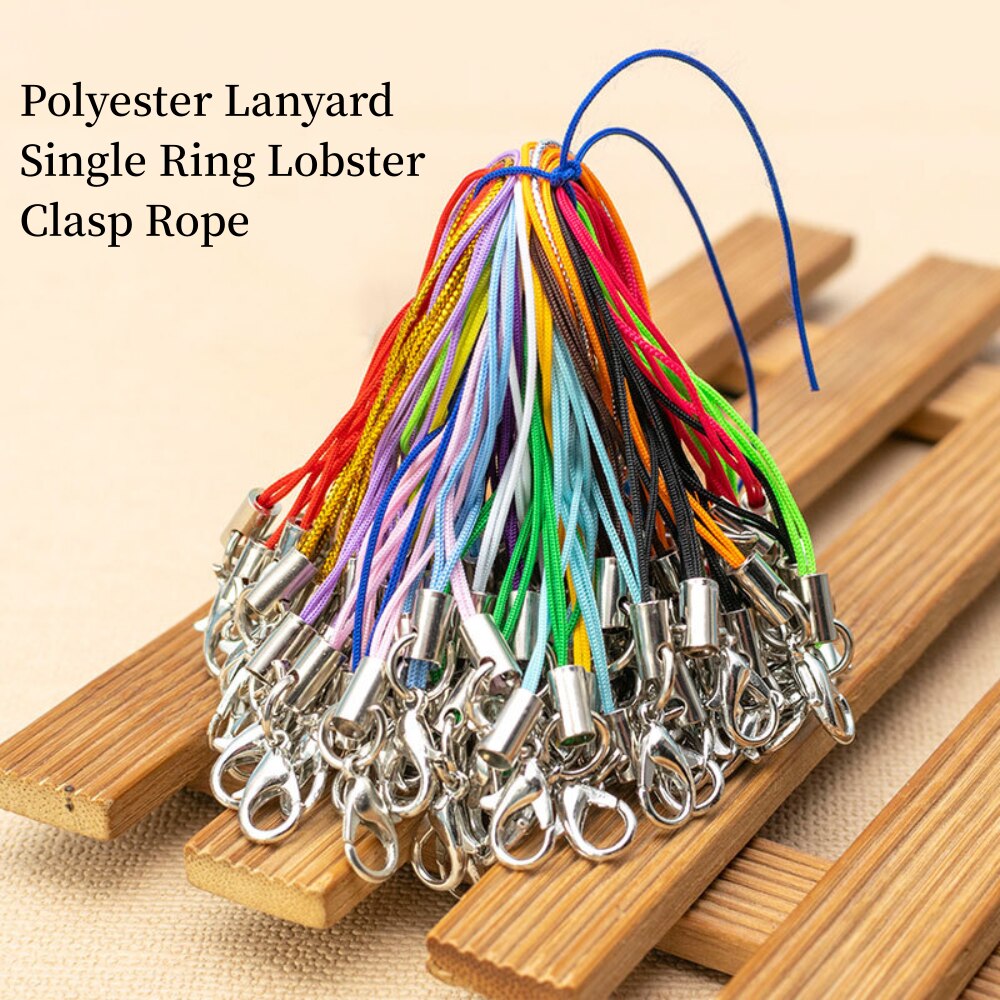 100pcs Polyester Lanyard Singl - огляд і ціна Phone Accessories Hanger