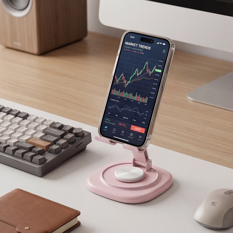 Macaron Desktop Metal Rotating - огляд і ціна Desk Phone Stand
