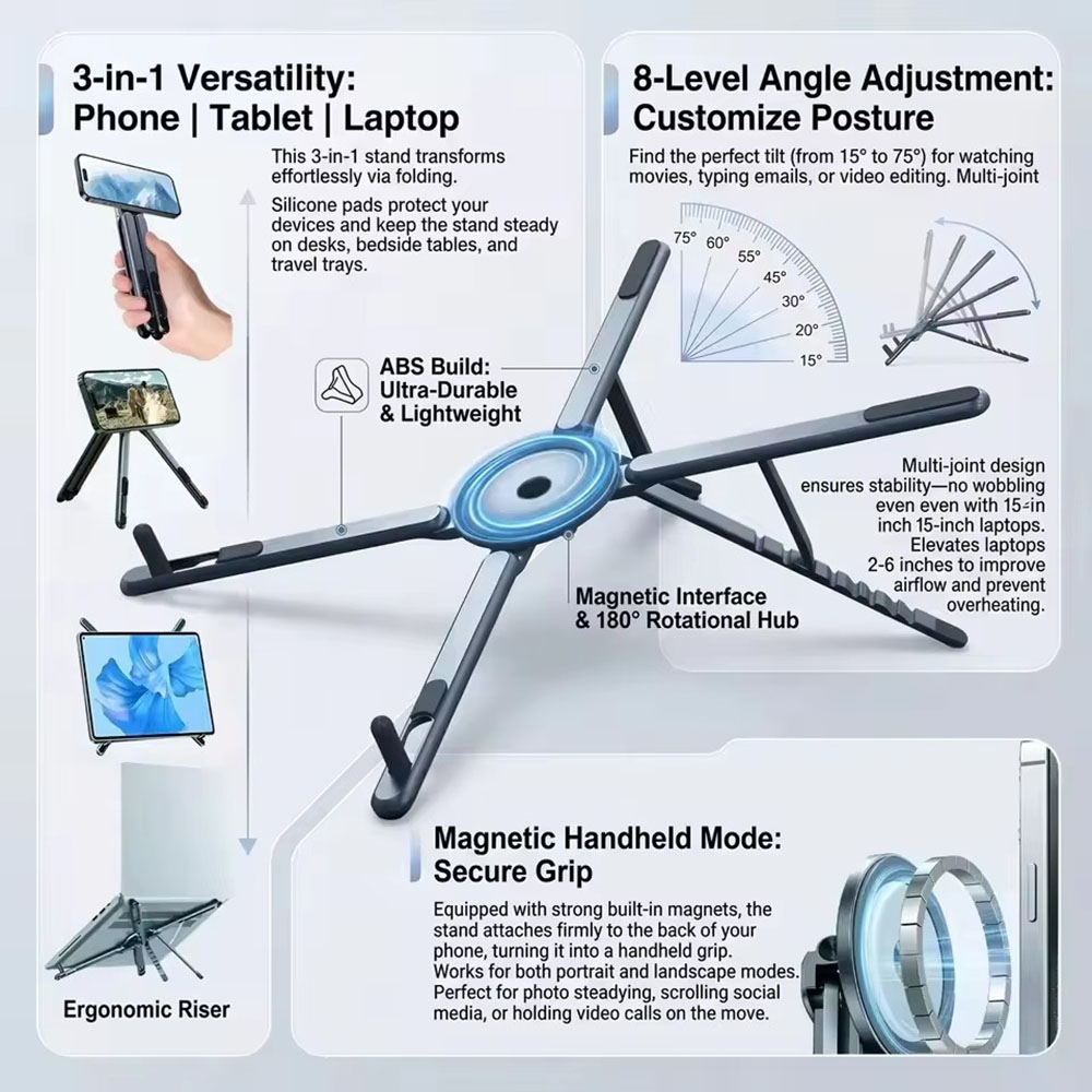 Portable Magnetic Phone Holder - огляд і ціна Desk Phone Stand